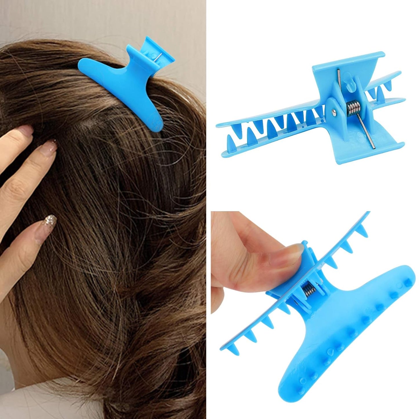 Ondder Hair Clips - Butterfly Clamps Claws for Salon Pro Cutting, Coloring, and Styling - Hair Accessories for Women