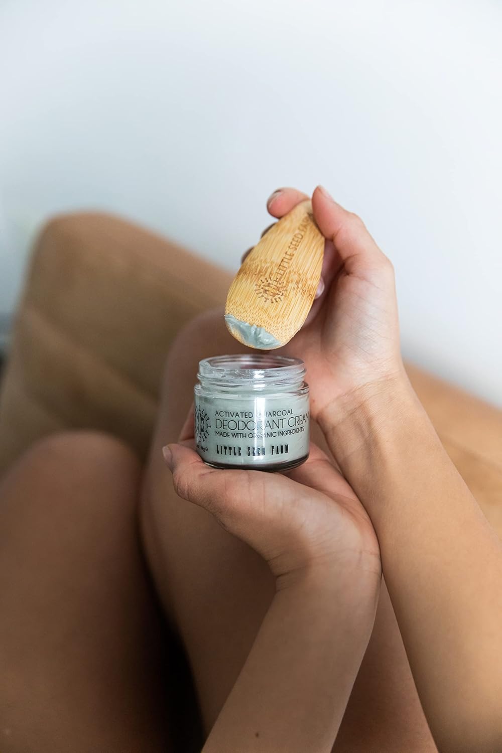 Little Seed Farm All Natural Deodorant Cream - Activated Charcoal - Aluminum Free Deodorant for Women or Men, Net Wt. 2.4oz | 68g