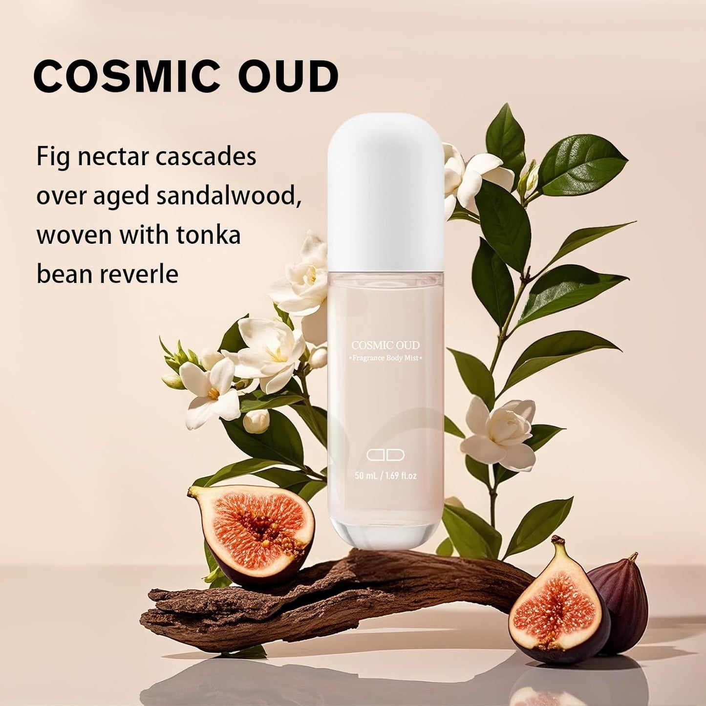 Body Mist Spray – Citrus & Floral Fragrance for Women – Daily Shower Mist & Refreshing Scent – 50ml Travel Size (COSMIC OUD)
