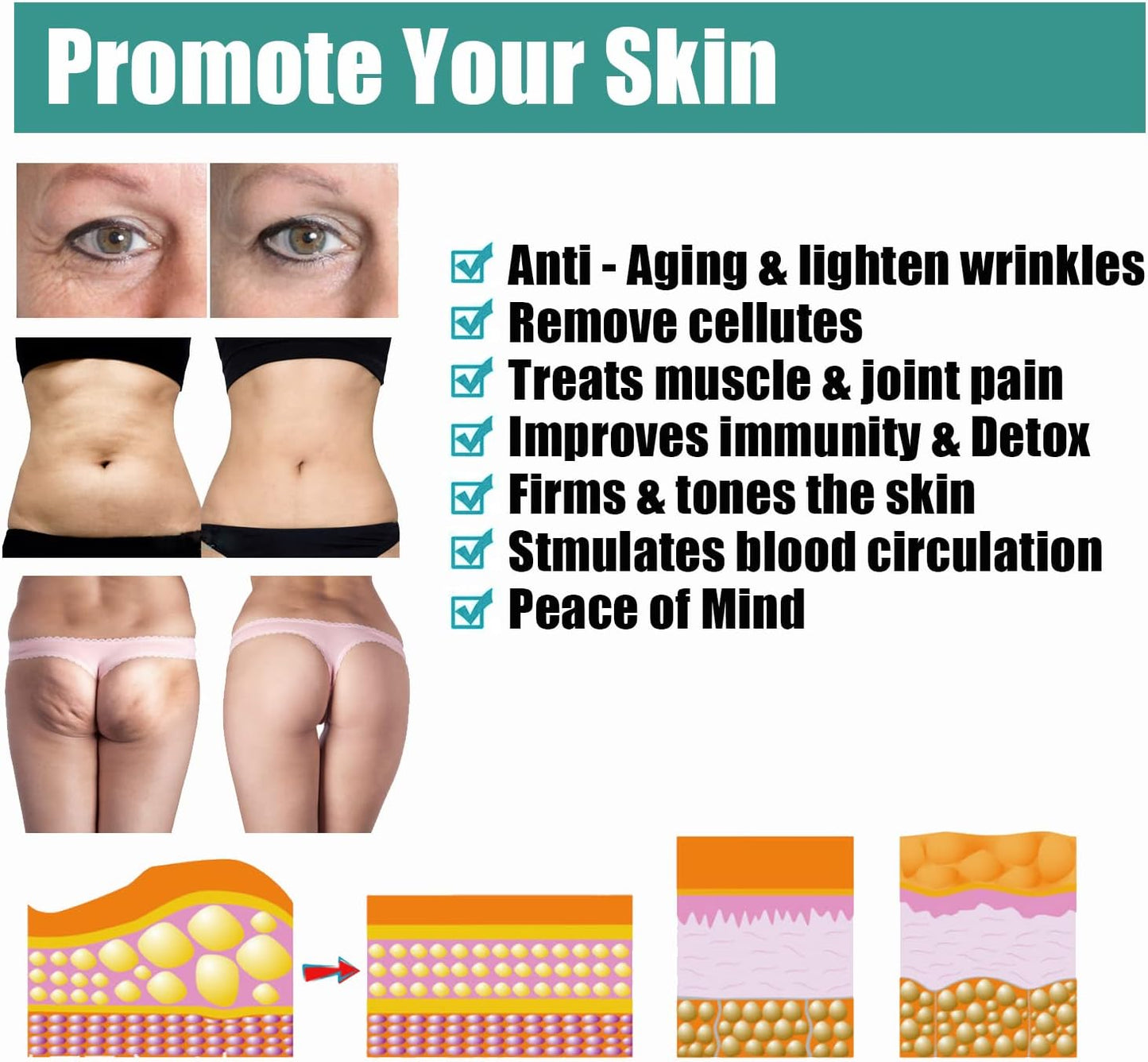 Silicone Cupping Therapy Set - Facial Cupping Set - Cellulite Cup -Face and Body Cupping Massager - Vacuum Suction Cups - Cellulite Remover Muscle Relaxation Home Use 7PACK