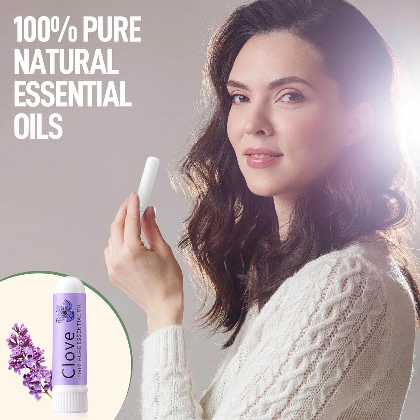 Hion Nausea Relief Inhaler-Clove, 100% Natural Essential Oils Inhalers