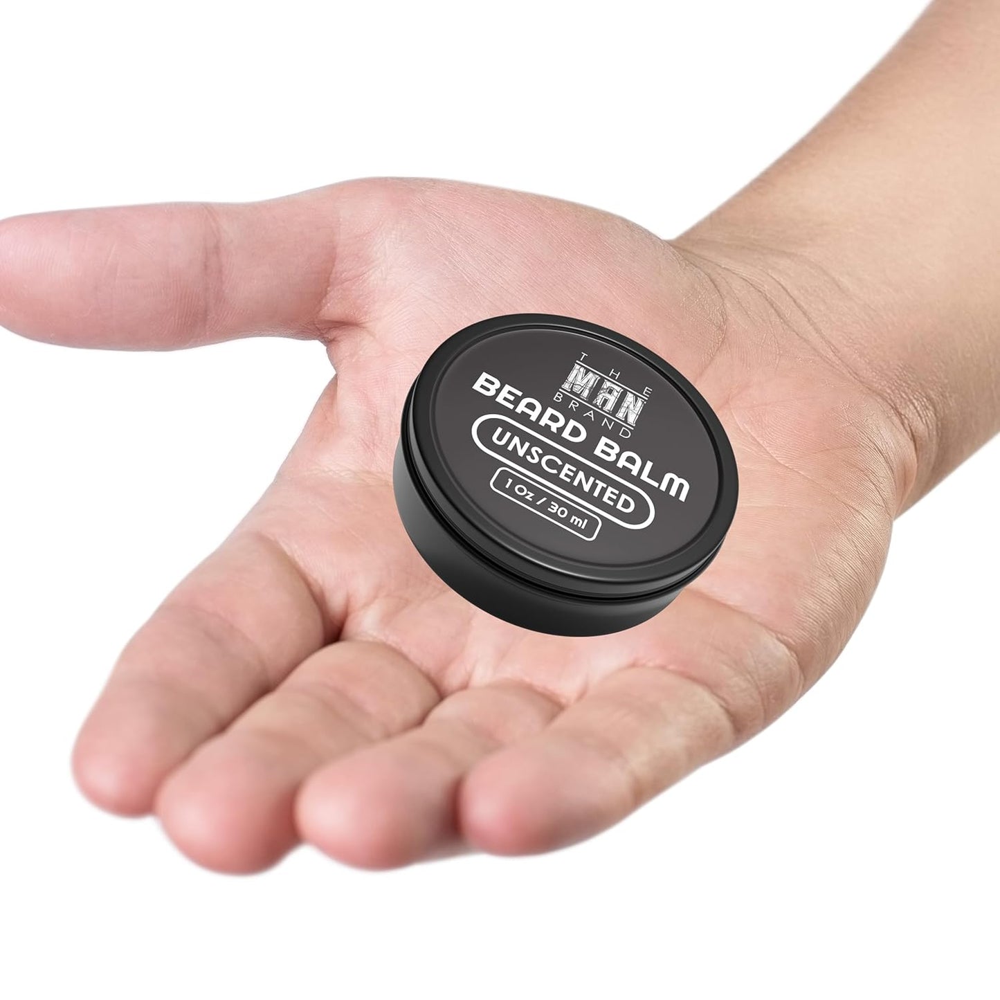 Unscented Beard Balm No Scent 1 oz - Fragrance-free Leave-in Beard Conditioner for Styling