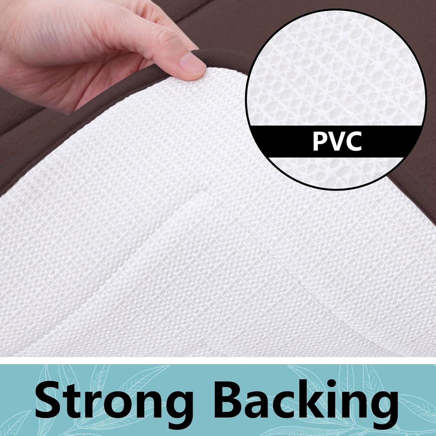 Arotive Memory Foam Bathroom Rug Mat 36x24, Ultra Soft and Absorbent Bath Mat, Machine Wash Dry, Comfortable Bath Rug Carpet for Bathroom Floor, Tub and Shower, Brown