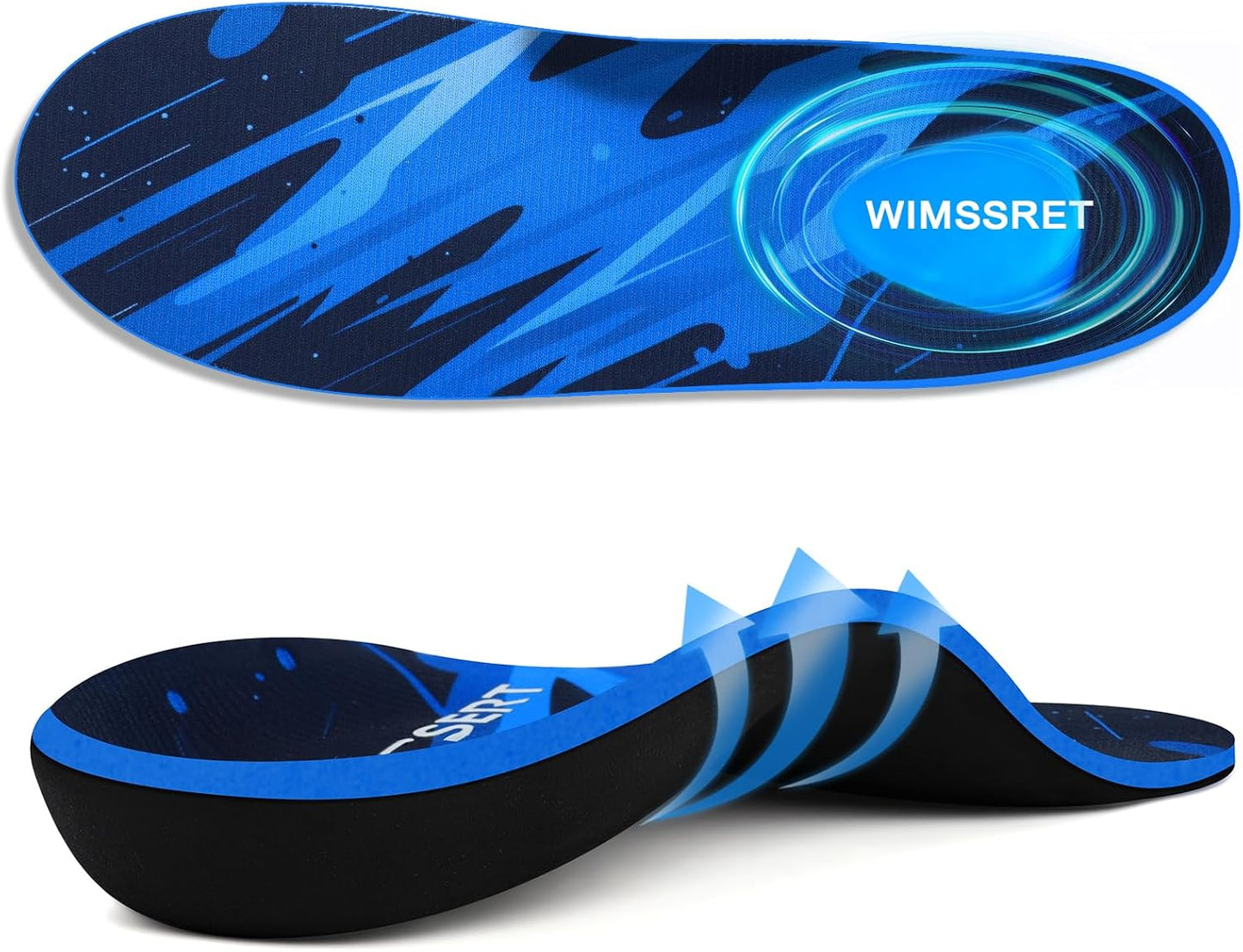 Plantar Fasciitis Relief Insoles with High Arch Support - Heavy Duty Support and Heel Pad, Orthotic Shoe Inserts for Moderate Pronation, Arch Pain, Flat Feet, Men Women, All-Day Comfort