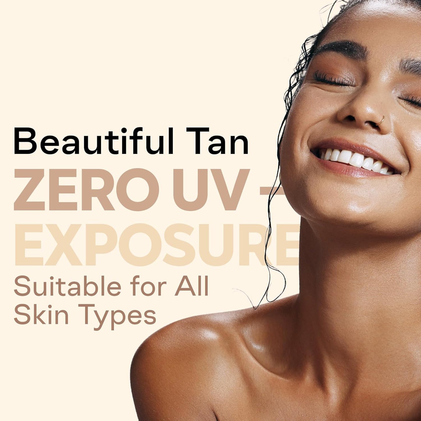 Self Tanning Drops Kit with Mixing Palette – Made in Korea with Natural Ingredients, Aloe Leaf Juice & Hyaluronic Complex Face & Body Non-Toxic, Fragrance-Free, Sunless Bronzing Glow – 1 fl oz