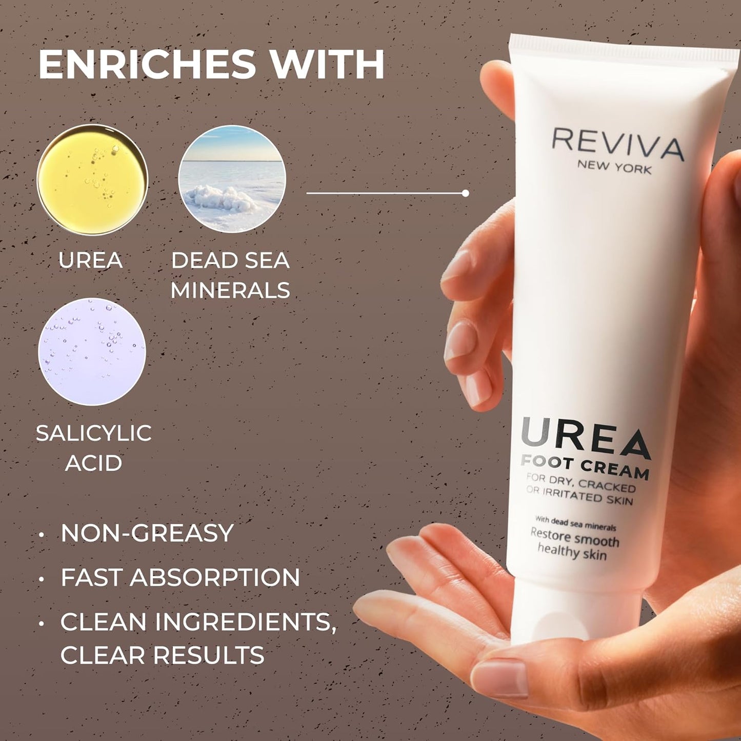 Foot Cream with Urea , Salicylic Acid & Dead Sea Minerals – Intensive Foot Cream for Dry, Cracked Heels & Feet, Callus Remover & Toenail Softener – Deep Moisturizing & Skin Repair for Cracked Feet