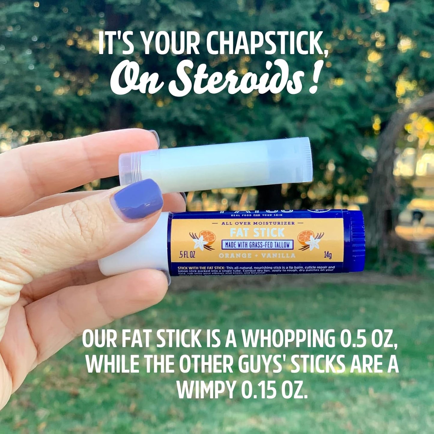 FATCO Fat Stick and All Purpose Moisturizing Stick for Dry Areas on your Face, Lips, and Body - Variety 4-Pack (0.5 oz)