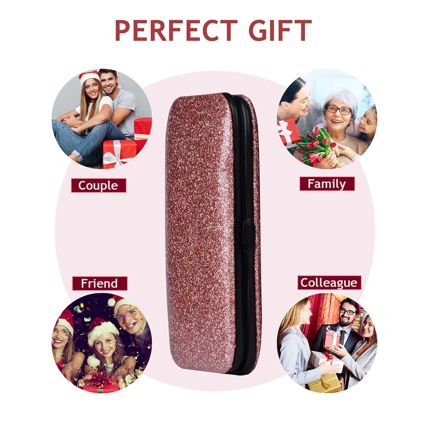 Manicure Set Nail Clippers Kit 5 Pieces in 1 Stainless Steel Professional Grooming Nail Care Tools Including Nano Glass Nail Shiner Buffer File Gift for Men Husband Boyfriend Parents Women