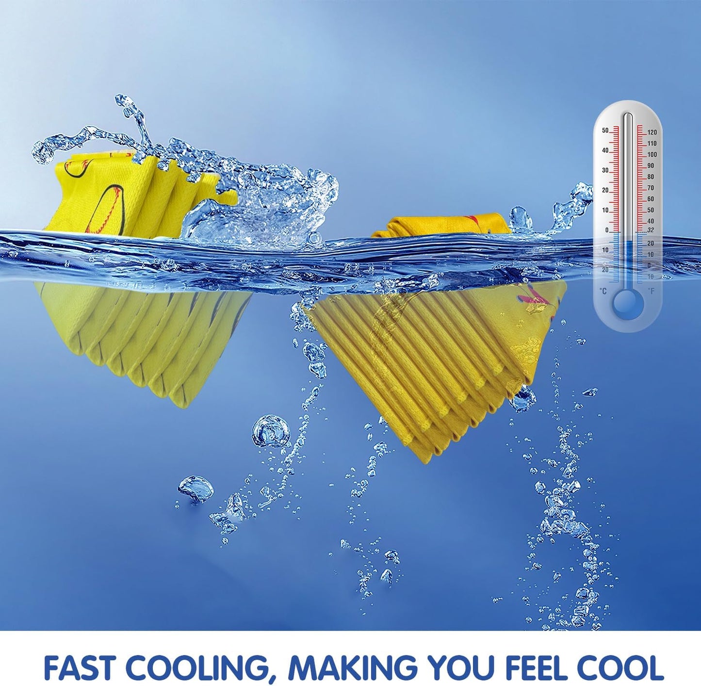 OPSO Softball Cooling Towel Set, 40 x 12 inches, 12 Pack, Microfiber Sports Towels for Baseball, Soccer, Golf LCE Towel Microfiber Sports Towels for Player (Softball 4)