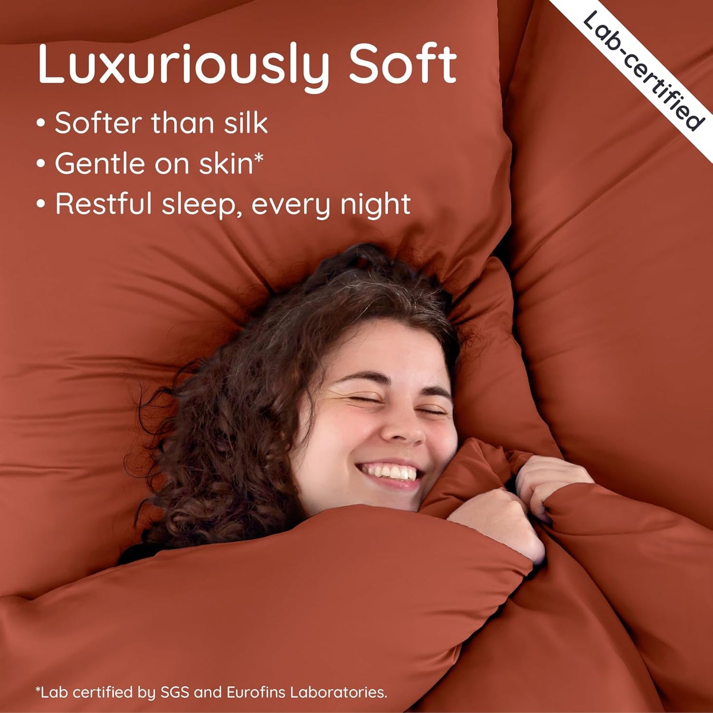 Bambaw 100% Viscose Derived from Bamboo Pillowcases King Size – Set of 2 Cooling Pillow Cases King with Envelope Closure, Soft & Cool Pillow Cases for Hot Sleepers (Terracotta)