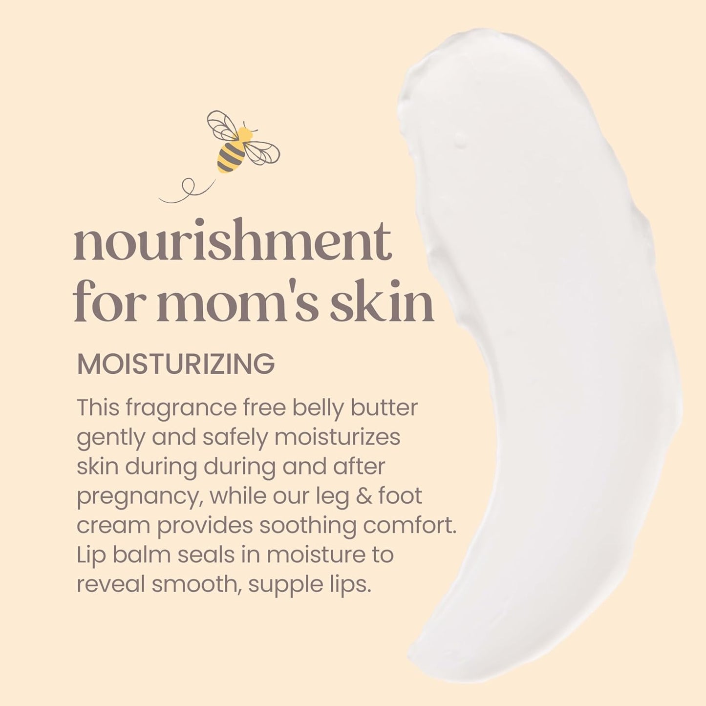 Burt's Bees Pregnancy Essentials Gifts Set, 3 Giftable Baby Shower Products & Must Have Baby Registry Items, Nourishing Skincare - Mama Belly Butter, Original Lip Balm, Leg & Foot Cream