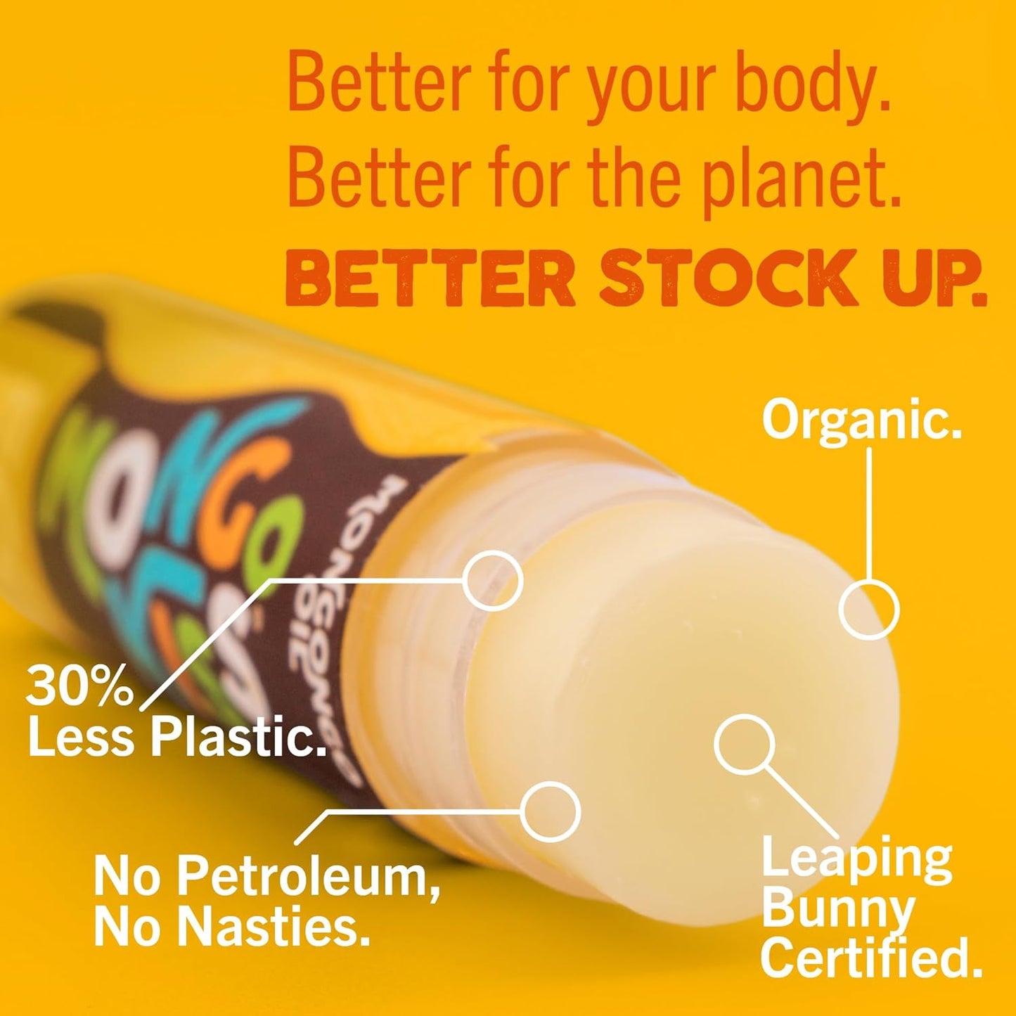 Mongo Kiss USDA Organic Lip Balm Set 8-pack (0.15 oz. each) with Mongongo Oil & Cocoa Butter to Moisturize Chapped Lips | Made in USA by Eco Lips (Variety)