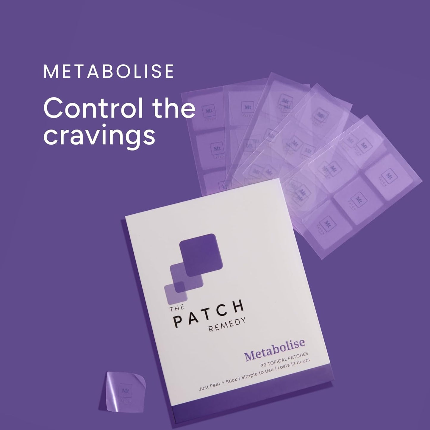 Metabolise Patch | 5-HTP, Guarana, L-Carnitine, Fucus, Zinc, Yerba Mate, Raspberry Ketone | 30 Patches