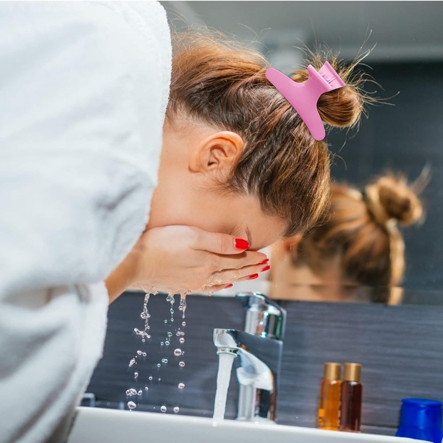 Ondder 12 Pack Butterfly Hair Clamps Clips Hair Claw Clips Salon Pro Section Clip for Styling Sectioning Cutting Coloring Hair Clips Hairdressing Salon Tool Hair Accessories for Women Girls