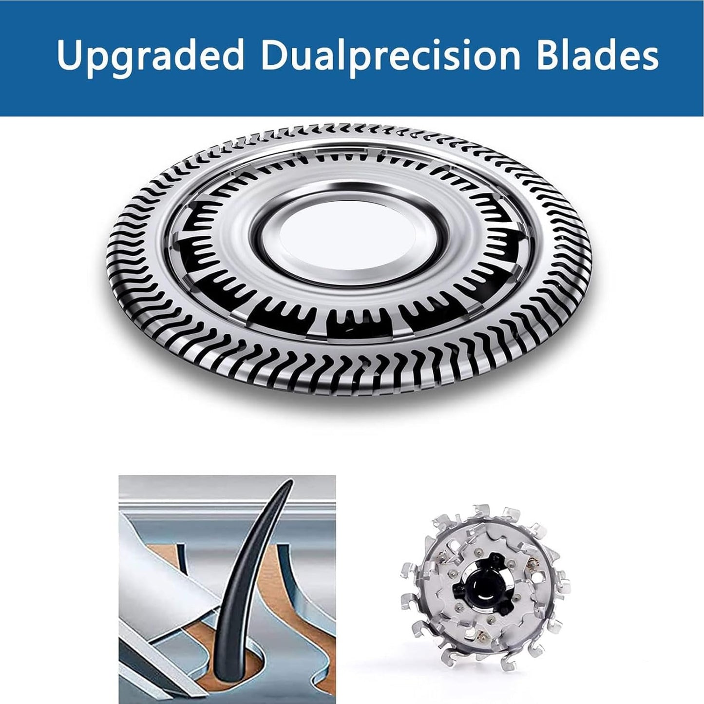 SH90 Replacement Heads Compatible with Philips Series 9000 8000, SH90 Upgraded Replacement Blades Shaving Razor Heads Fit for S9000 S8000 Razor SW97xx, S8950/50 S8950/91 S9311/27