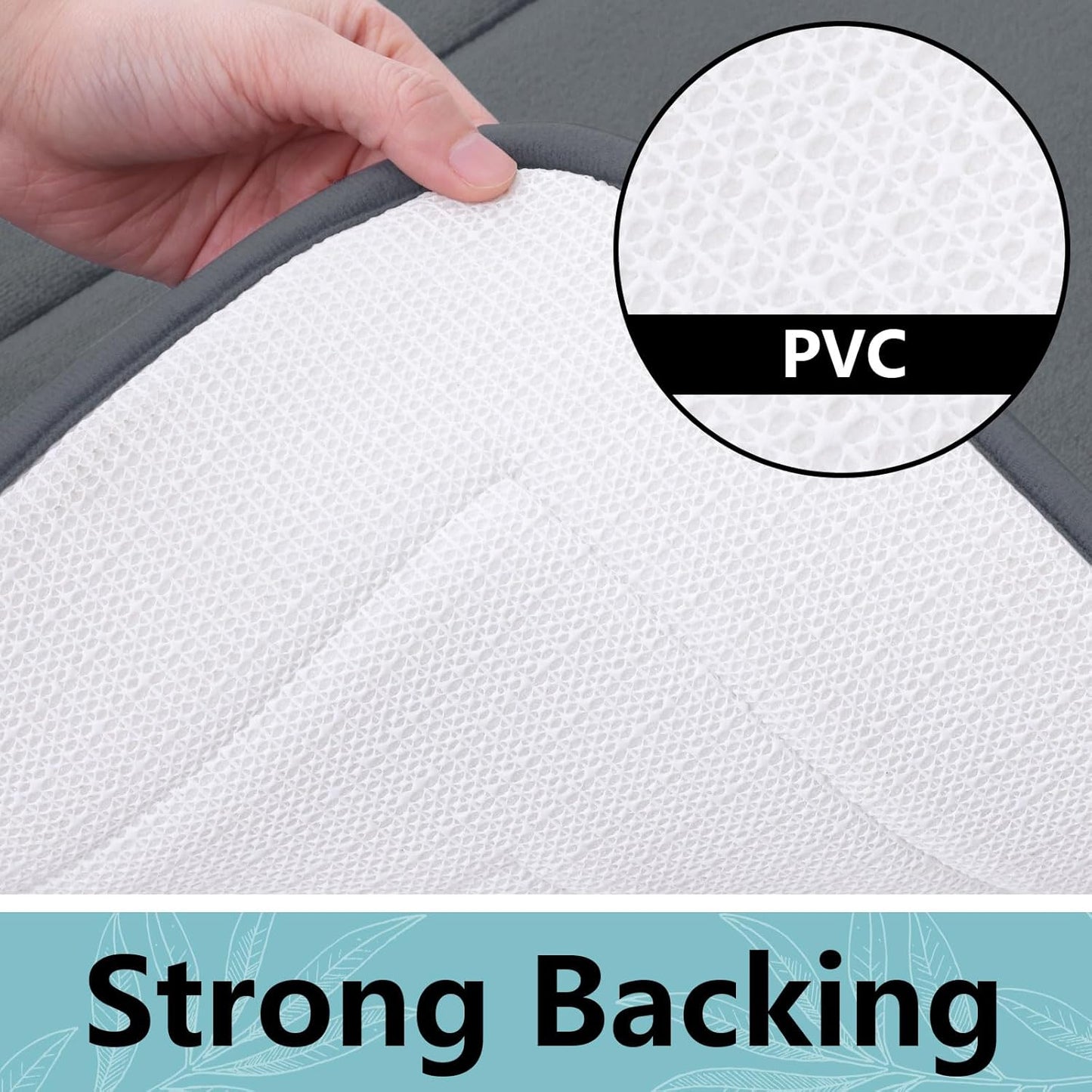 Arotive Memory Foam Bathroom Rug Mat 36x24, Ultra Soft and Absorbent Bath Mat, Machine Wash Dry, Comfortable Bath Rug Carpet for Bathroom Floor, Tub and Shower, Dark Grey