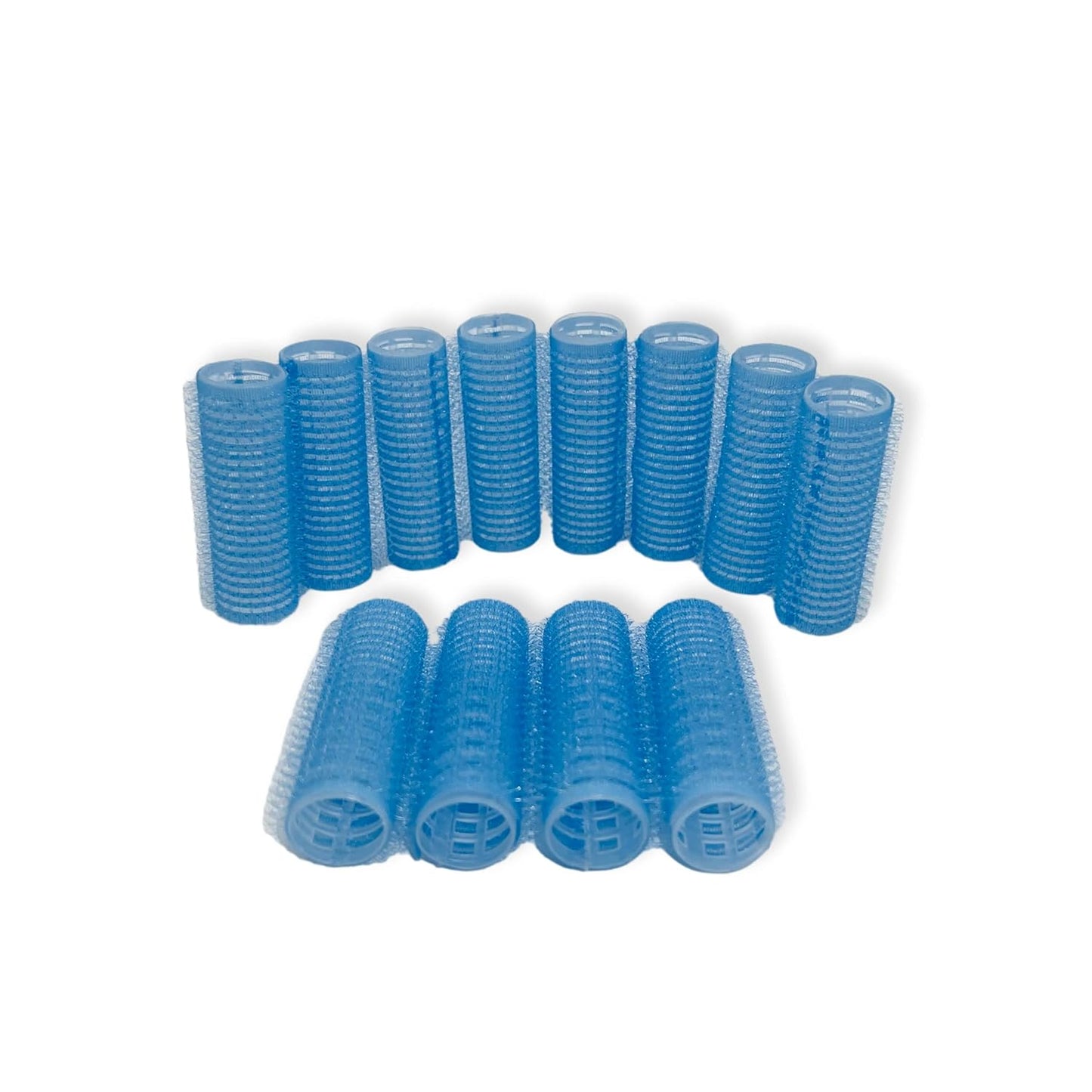 12PCS Roller Hair Curlers For Medium Short Hair,Heatless Roller Hair Curler For Bangs,Create Natural Curly Hairstyle bule (Light-blue)