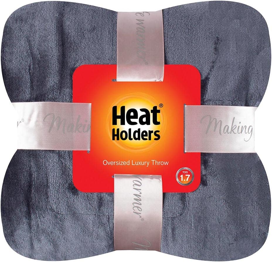HEAT HOLDERS Oversized Throw/Blanket - Warm and Luxuriously Soft Fur-Like Fleece - Ideal for Bed, Sofa, Travel and Gifts | Mulled Wine