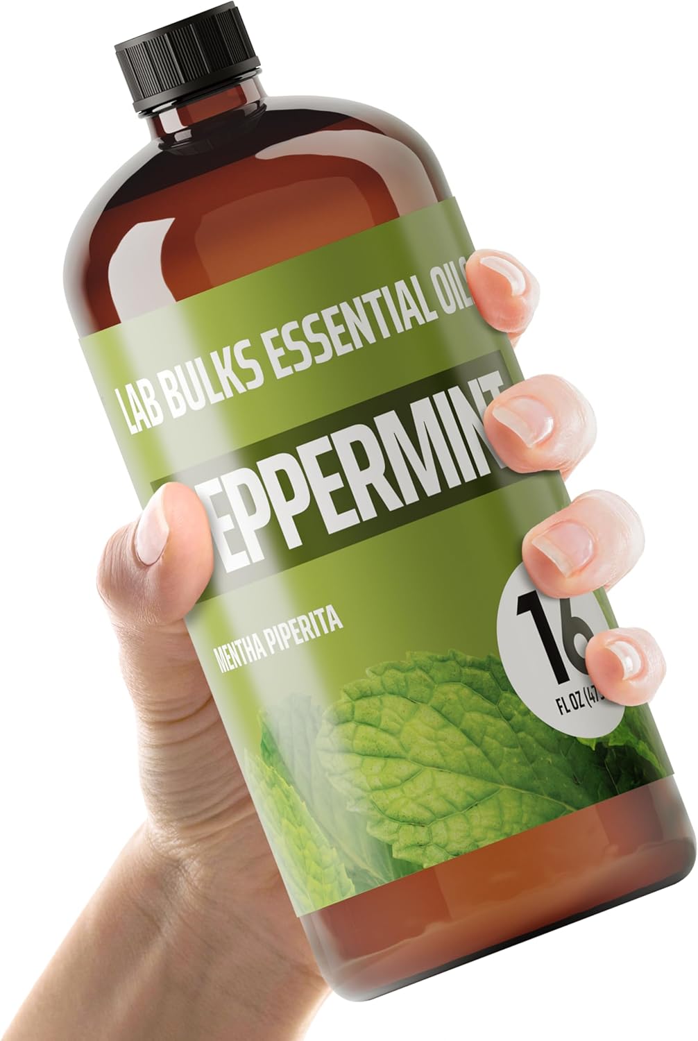 Peppermint Essential Oil, 16 oz Bottle for Diffusers, House Cleaning, Candles, 1 Pack, Aromatherapy Oil