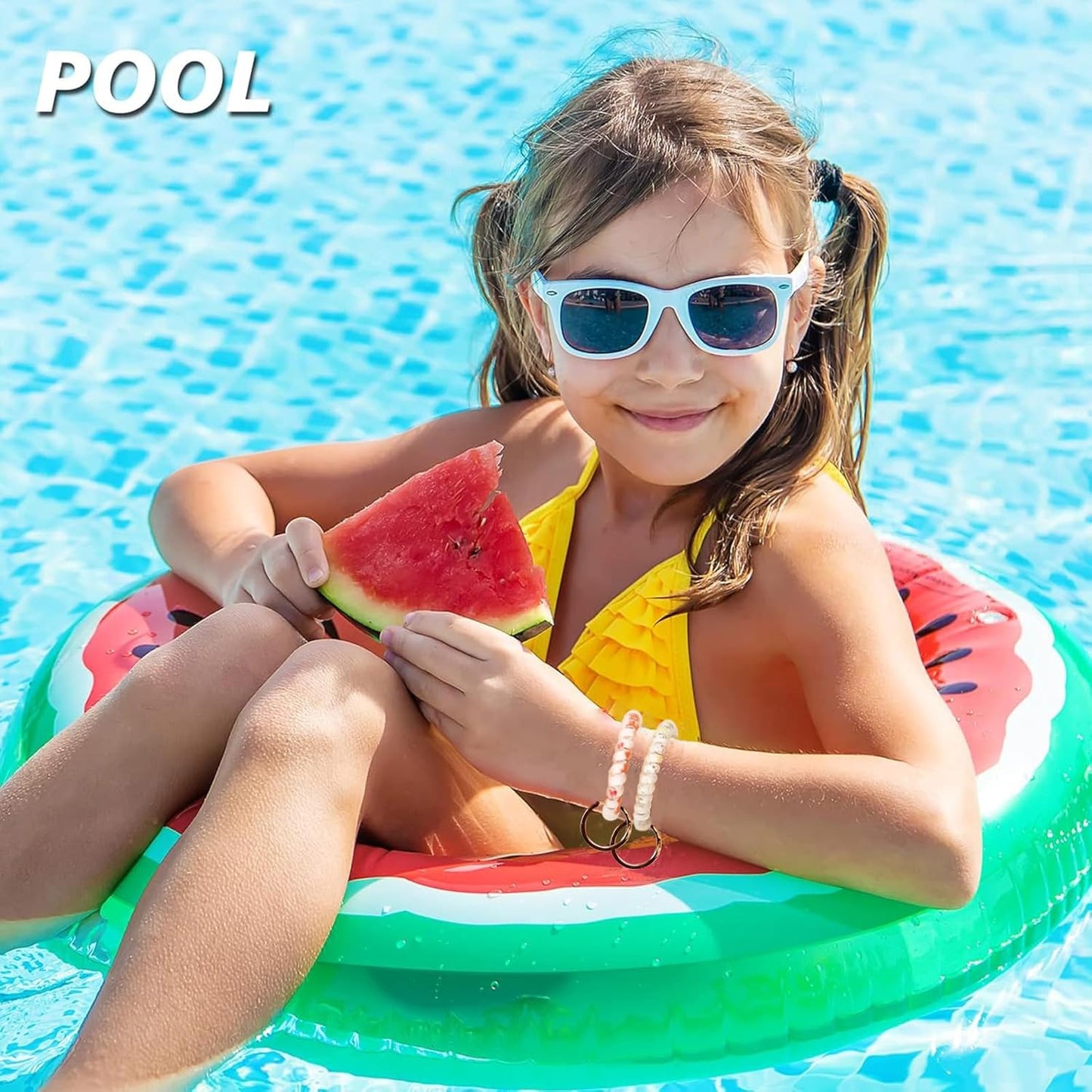 BIHRTC 6pcs Spring Flexible Spiral Wrist Coil Wrist Key Holder Plastic Stretchable Wristband Wristlet Keychain Wrist Band Key Ring Key Chain for Sauna Gym Pool ID Badge and Outdoor Sports