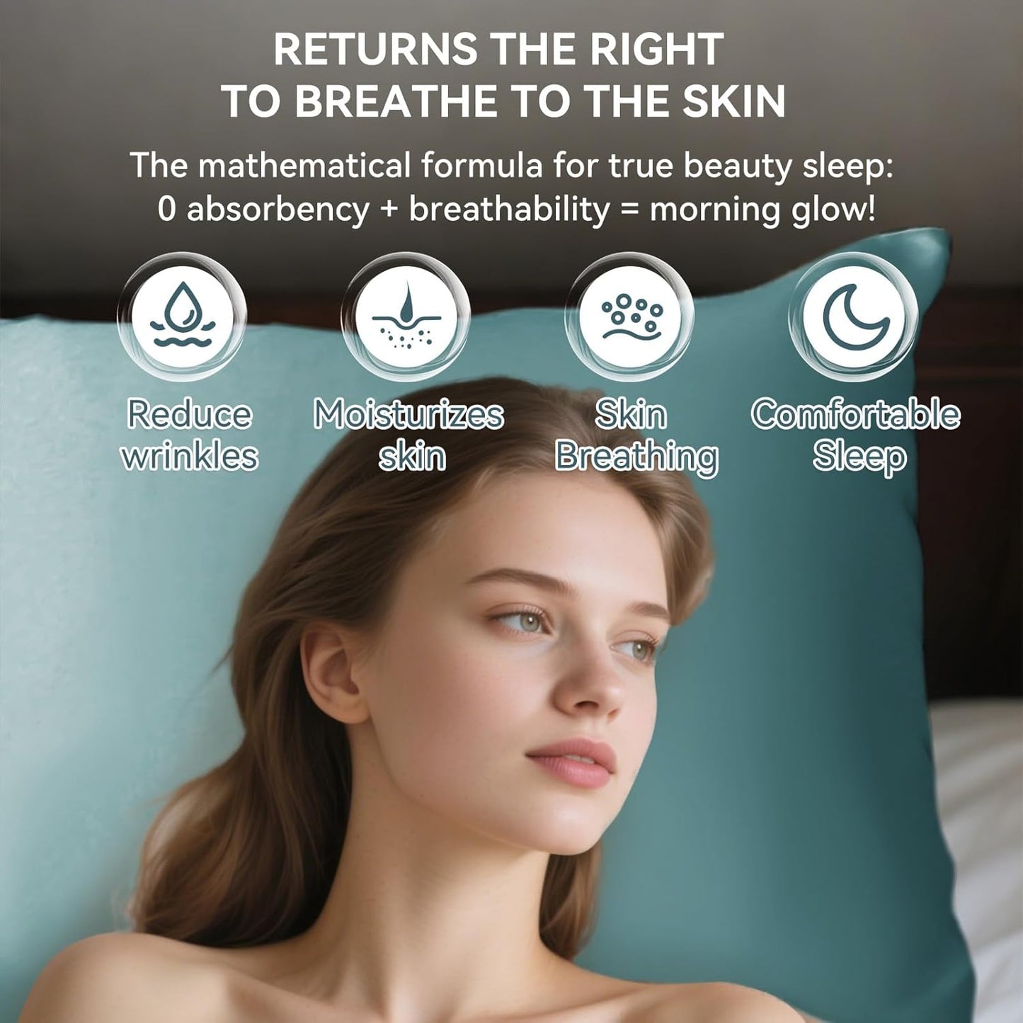 Tyfitb Satin Pillowcase Set for Hair & Skin Care – Cooling, Hypoallergenic, Anti-Frizz, Wrinkle-Free – Soft, Luxurious Pillowcases with Envelope Closure – 2-Pack, King Size 20x36, Gift-Ready