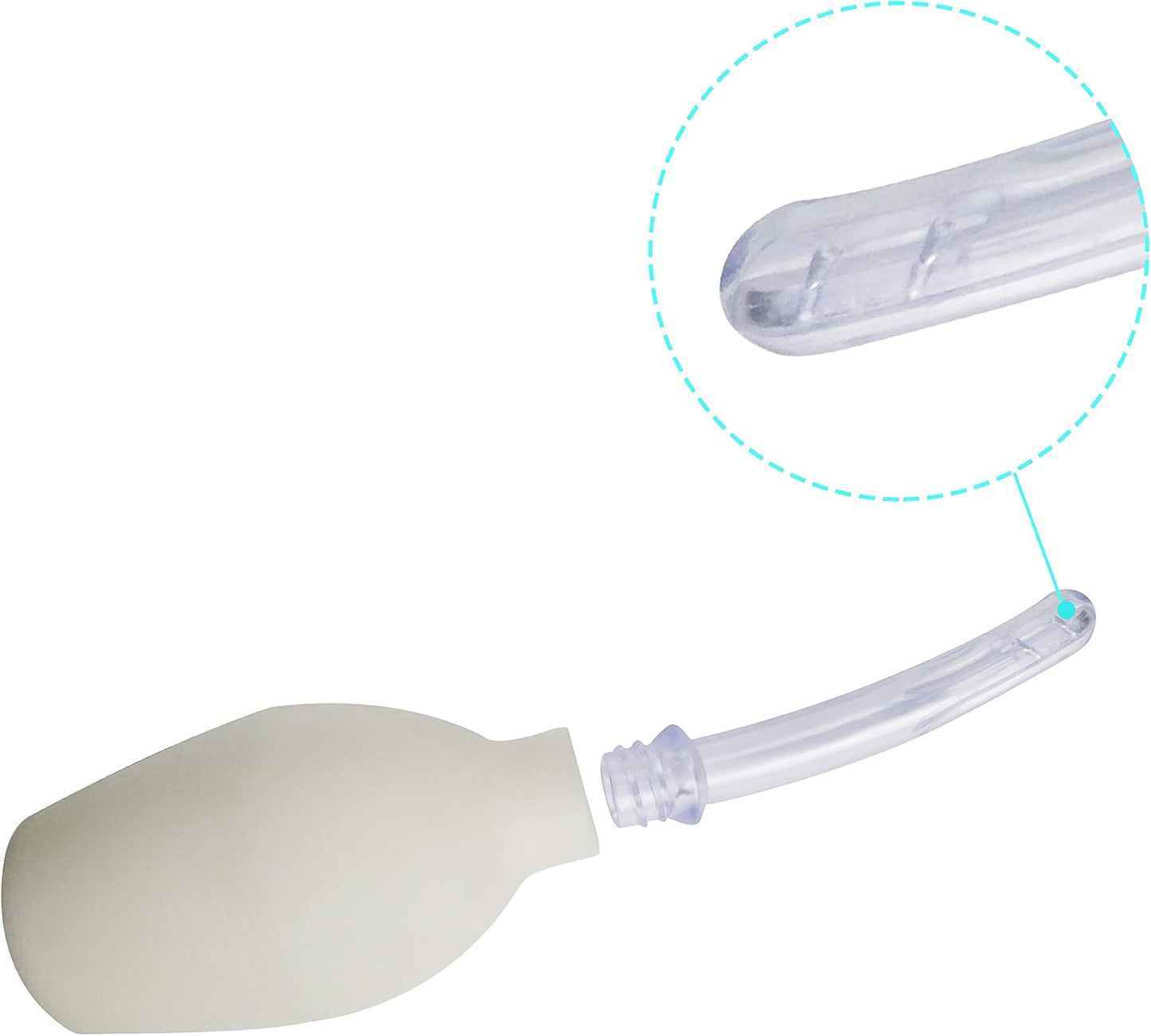 Abyclean Anal Douche Enema Bulb Vaginal Douche Enema Cleaner for Women’s or Man’s Health (310ml Transparent)
