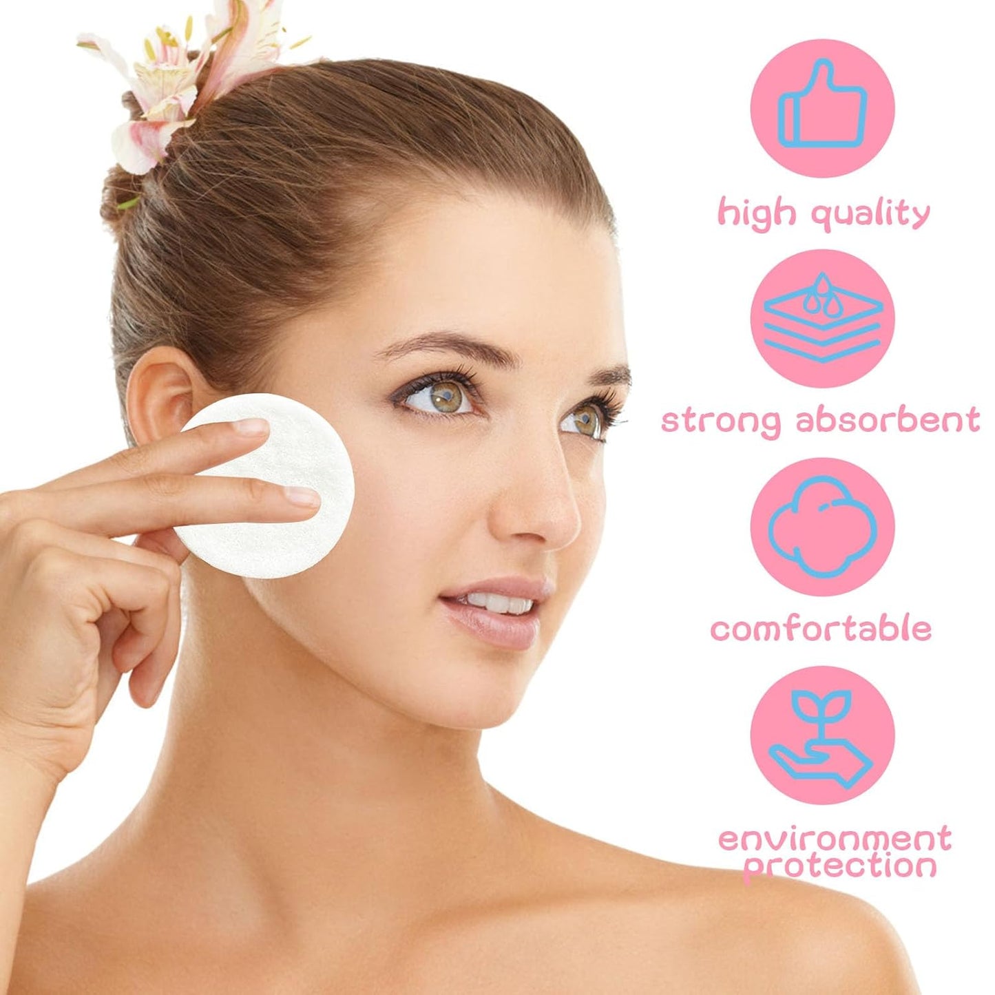 120 Pcs Facial Sponges Compressed,Facial Cleansing Pads,Round Face Cleaning Sponge for Spa,Exfoliating,Face Wash