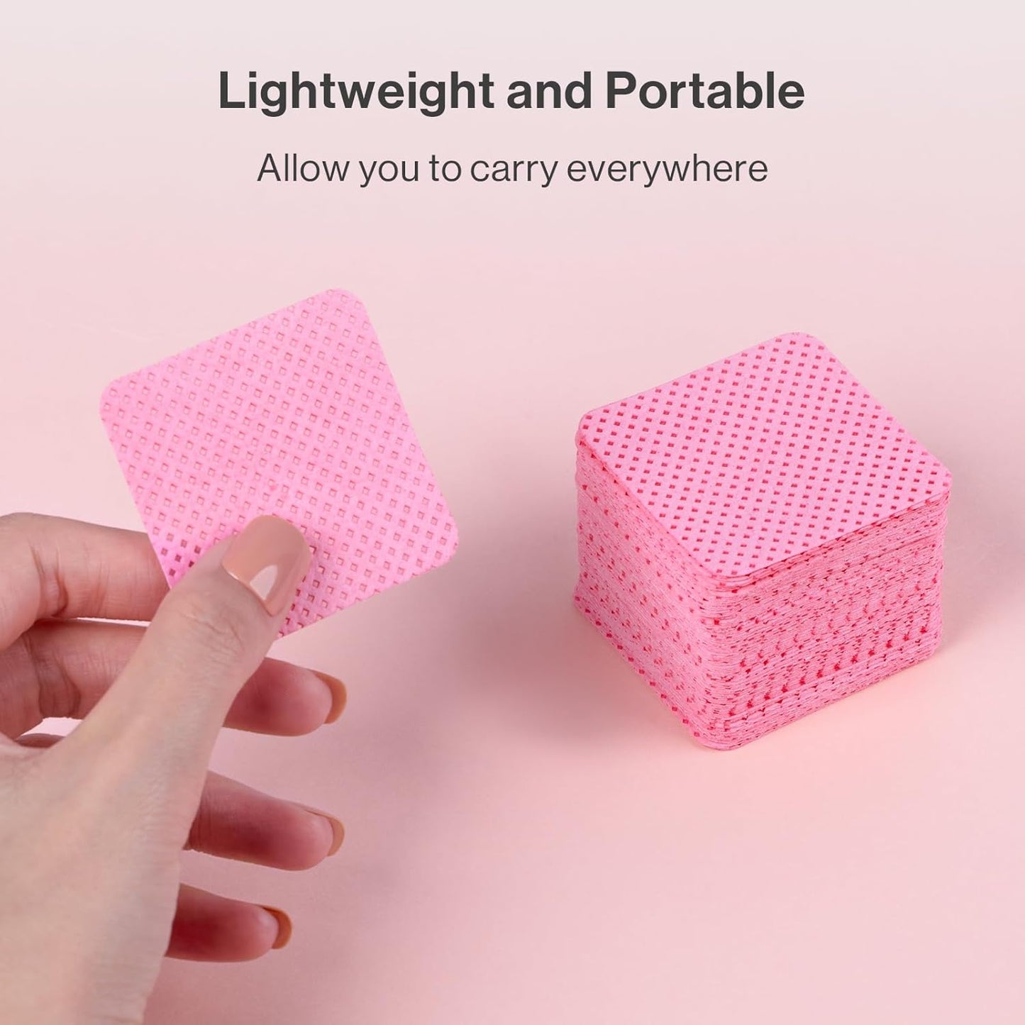 MelodySusie 900Pcs Lint Free Nail Wipes Super Absorbent Soft Non-Woven for Fingernail Polish Remover and Eyelash Extension Wipes for Nail Art