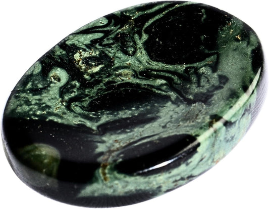 Kambaba Jasper Worry Stones – Crystal Thumb Worry Stone for Anguish, Stress – Relaxing and Soothing Balance Stones for Meditation, Stress Relief – Healing Stones and Crystals for Men and Women