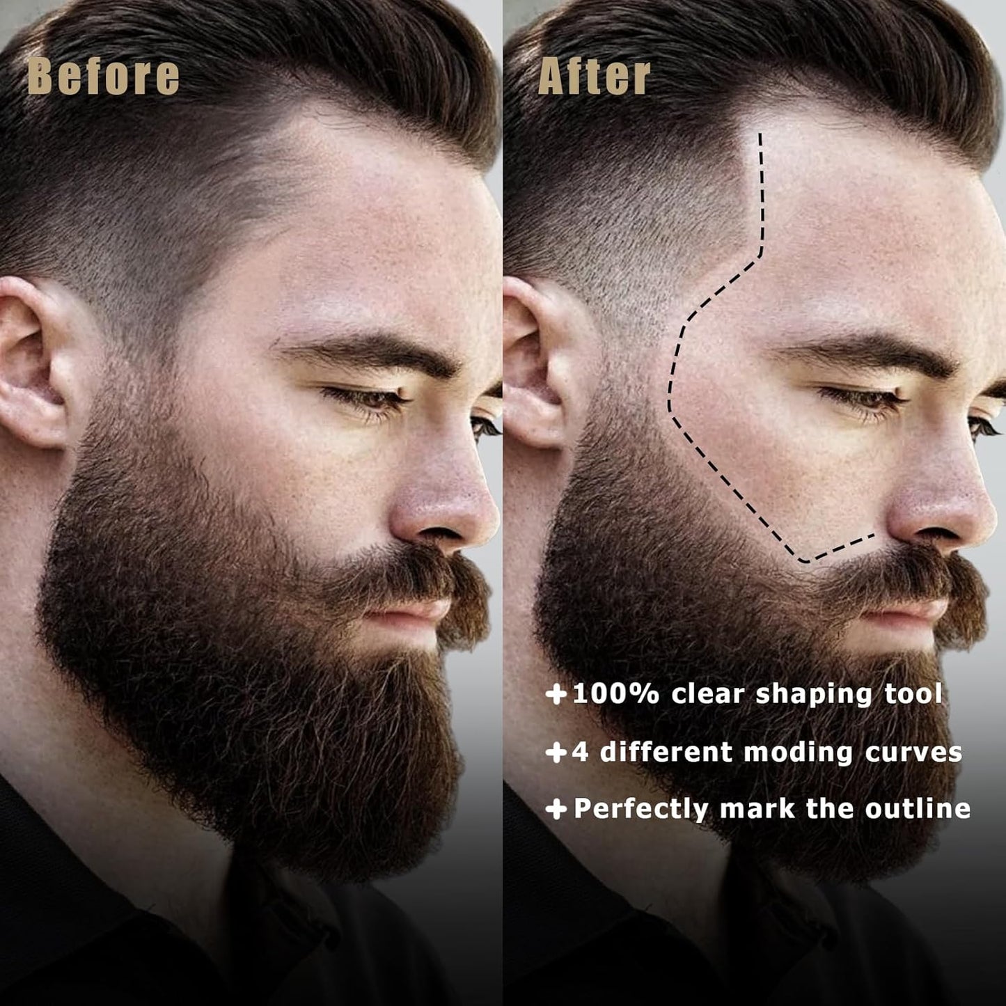 Barber Pencil for Lineup Magic Hairline Beard Guide Shaping Pencils Barber Chalk for Design Hairline Razor Trace Black Brown White Barber Pencils Set with Sharpener Ruler Brush for Men