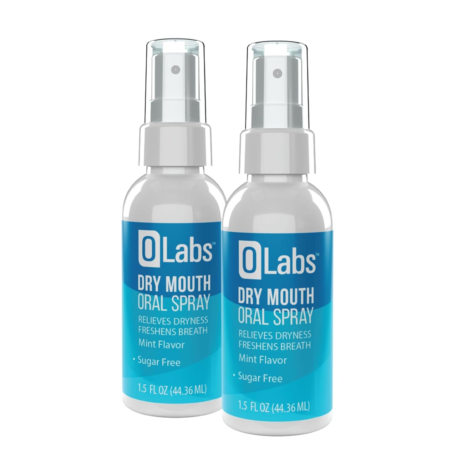 Dry Mouth Spray - Mint Flavor Breath Spray for Fresh Breath, Sugar Free, Alcohol Free, 2 Pack (1.5 oz) Sprays
