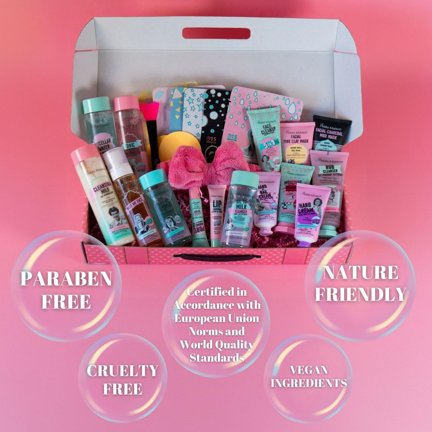 Luxury Spa Set - Skin Care Kit - Skin Care Gift Set - Skincare Box - Skin Care Baskets - Spa Day Kit - Spa Kit Women - Spa Gift Baskets - Birthday Gifts for Teen Girls - Beauty Gift Set - Facial Gifts