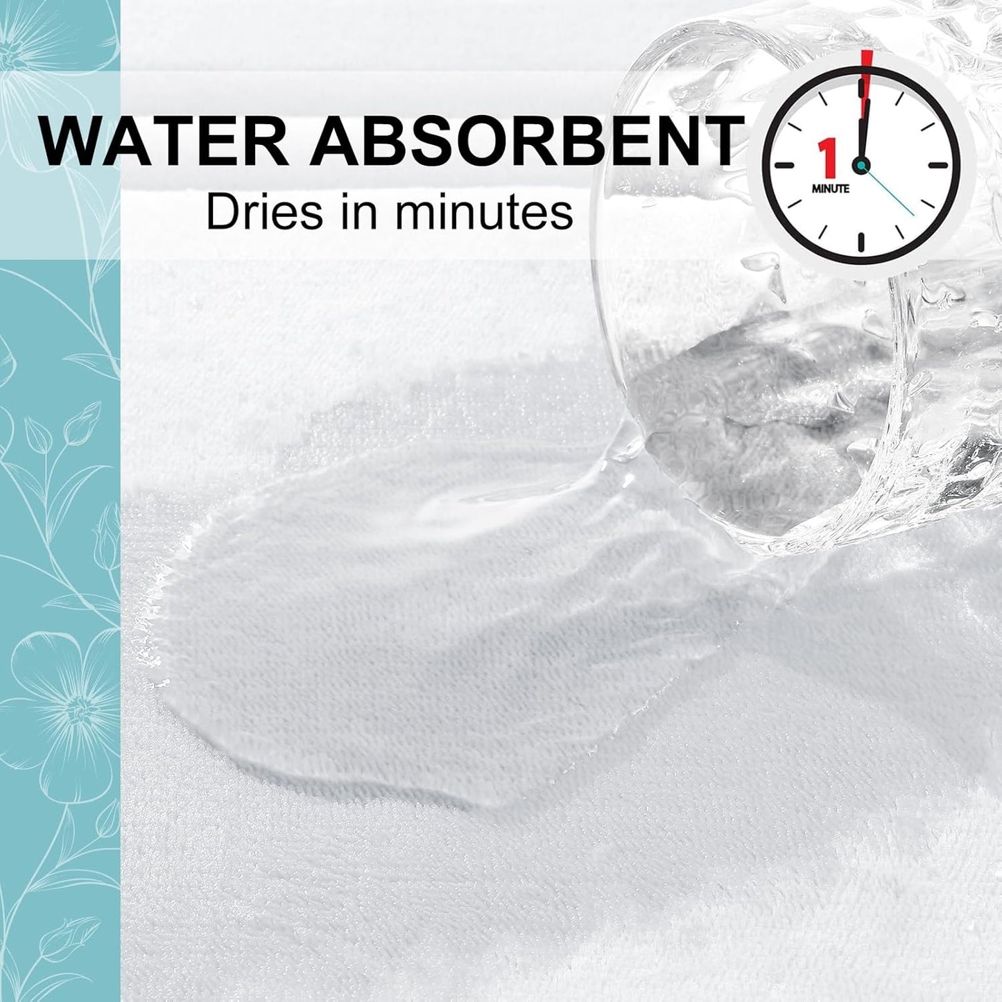 Grandaily Memory Foam Bath Mat Rug 30x20, Ultra Soft, Non-Slip and Absorbent Bathroom Rugs, Machine Wash Dry, Comfortable Bath Carpet for Bathroom Floor, Tub and Shower, White