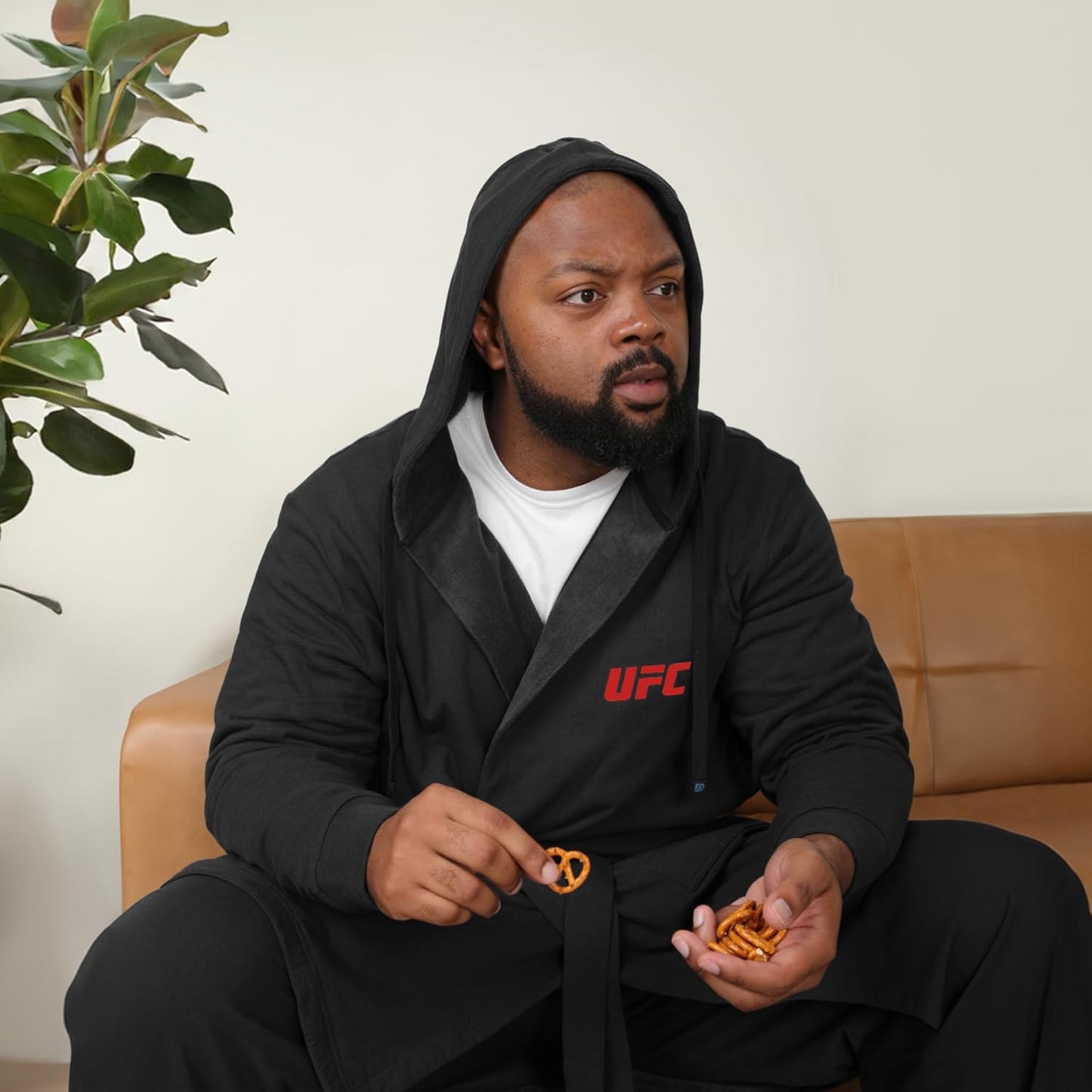 DudeRobe Men’s Hooded Bathrobe with Pockets, From Shark Tank, Soft, Comfy & Absorbent Cotton Robe for After Shower & Lounging