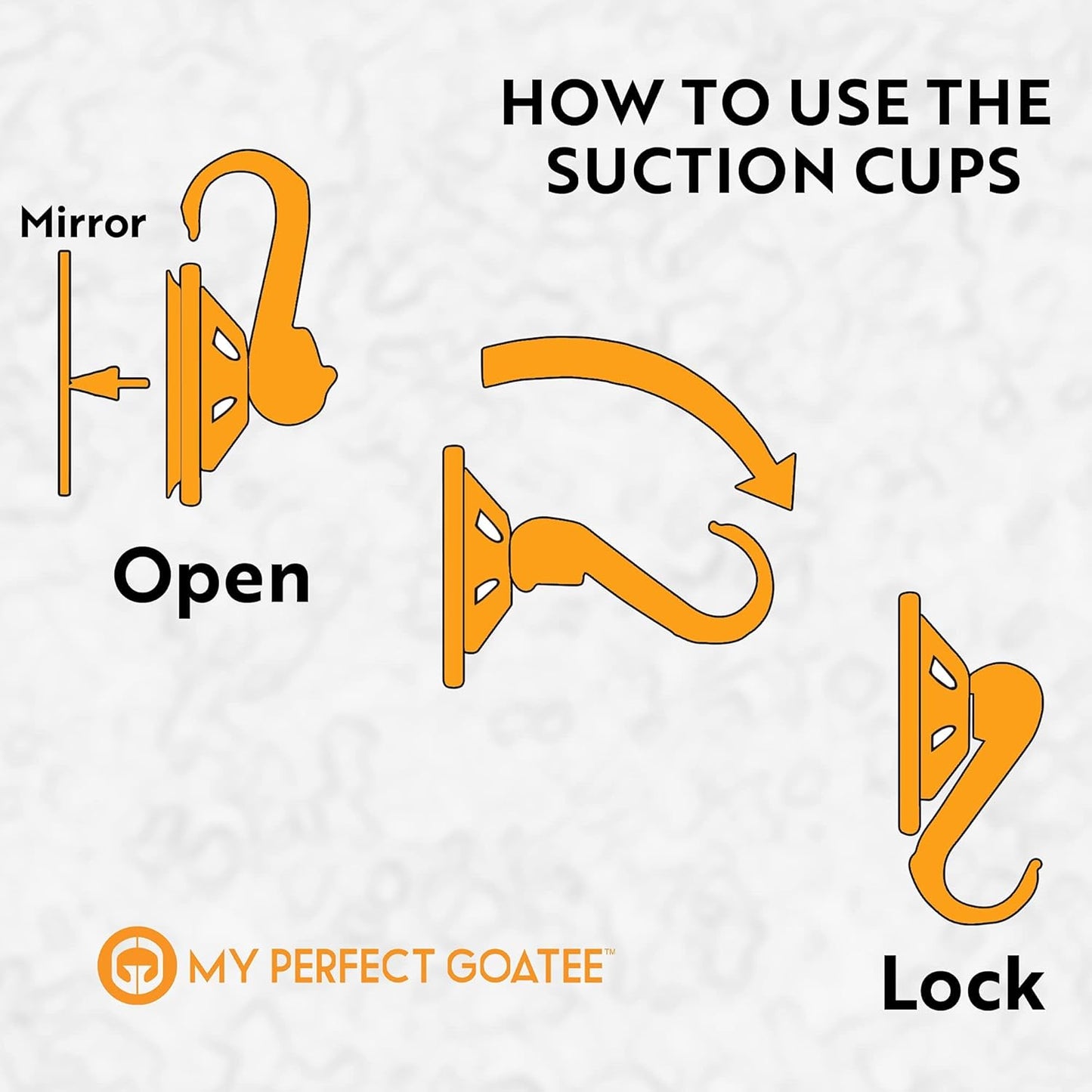 My Perfect Goatee®️ - Beard Shavings Catcher and Cape - Eliminate Hair Shaving from Sink