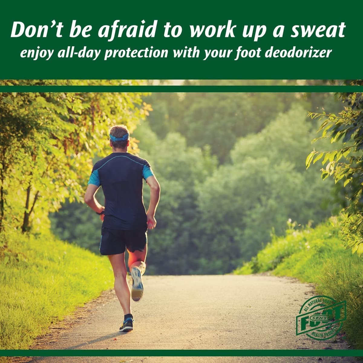 FOOT SENSE All Natural Foot & Shoe Powder, Foot Odor Eliminator for Long-Lasting Odor Control Lasts up to 6 Months, Disinfects & Deodorizes, Safe for Men, Women, Kids, Athletes, 100g