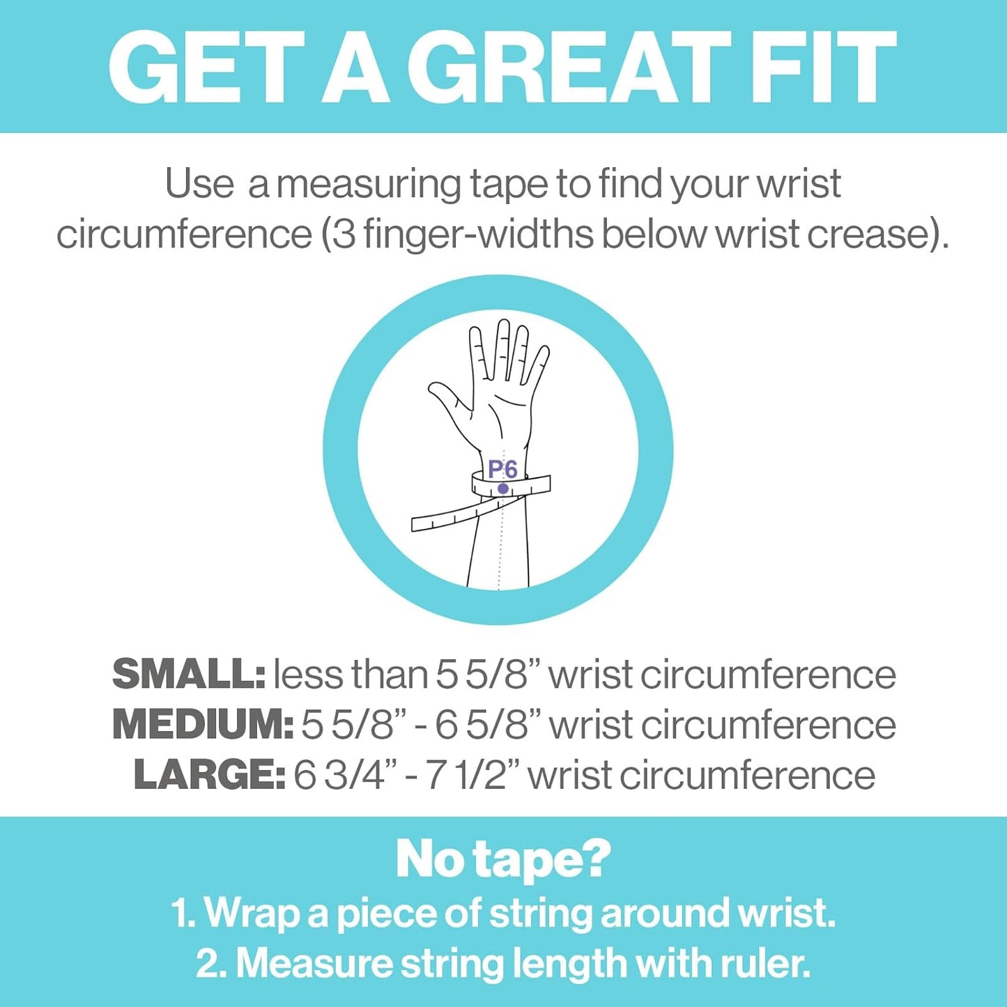 Blisslets Acupressure Relief Band - Cartagena Collection - Parentage (Smoke/Fog, Large - 6 3/4" - 7 1/2")