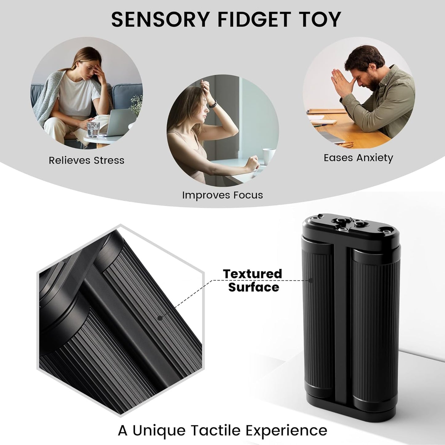 Hand Warmers Rechargeable - 3-IN-1 Electric Handwarmers, AI Smart Chips Portable Pocket Heater, Fidget Roller, All-around Heated, Stocking Stuffers Gifts for Men Women, Indoor Outdoor, Hunting Camping