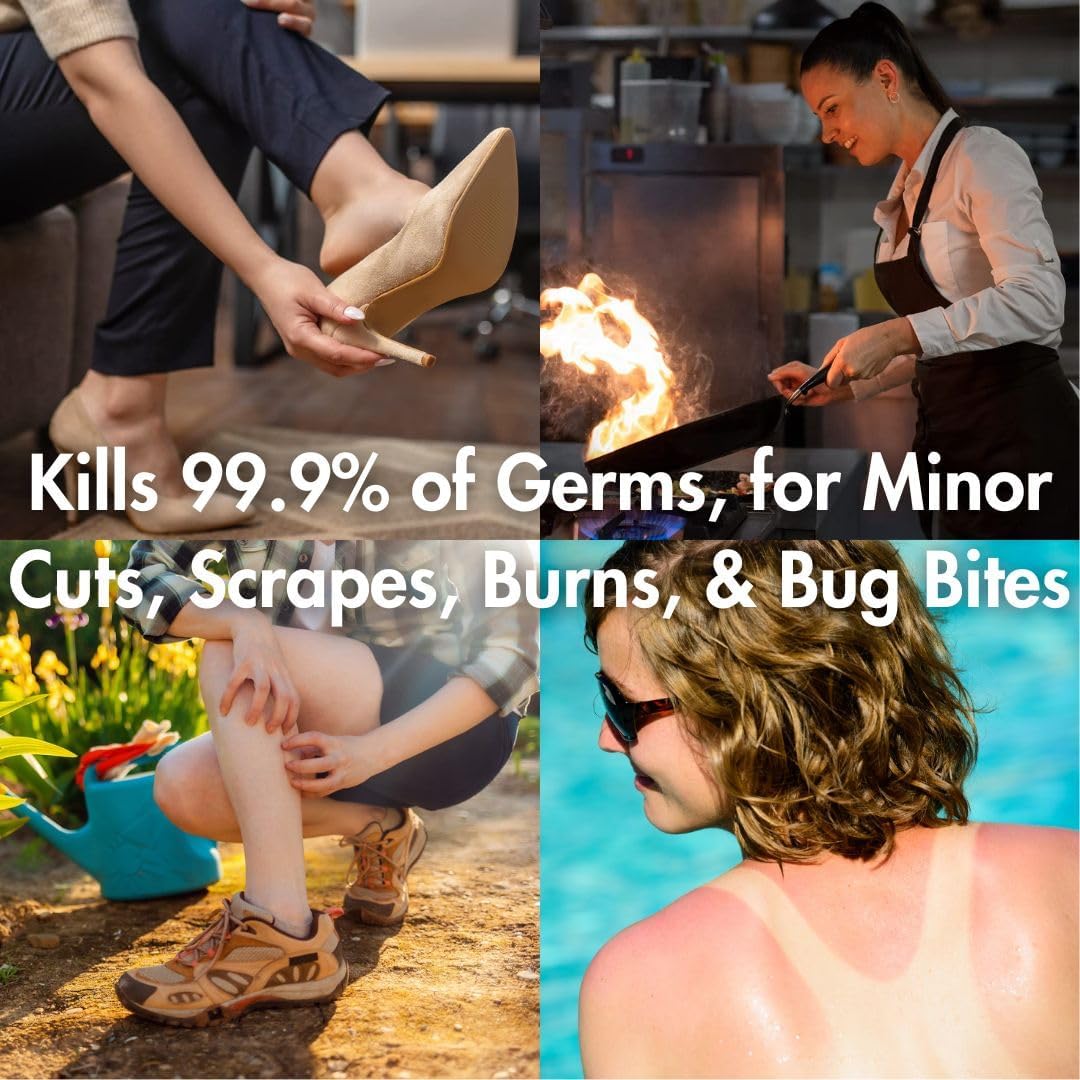 Bactine MAX First Aid Spray - Pain Relief Cleansing Spray with 4% Lidocaine - Numbing Lidocaine Kills 99% of Germs - Pain + Itch Relief for Minor Cuts & Scrapes, Burns & Bug Bites - 5oz, 4 Pack