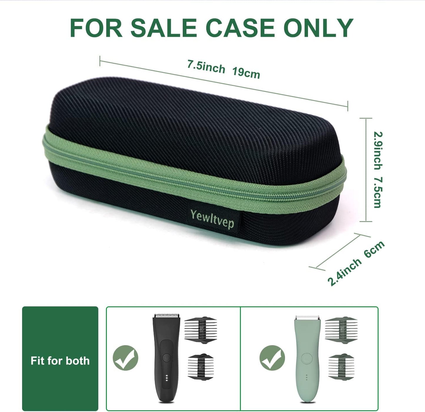 Case for Meridian Shaver, Yewltvep Hard Bags Compatible with MANSPOT Groin Hair Trimmer Without Recharge Dock, Storage Case for Meridian Trimmer with Shockproof Detachable Insert Foam