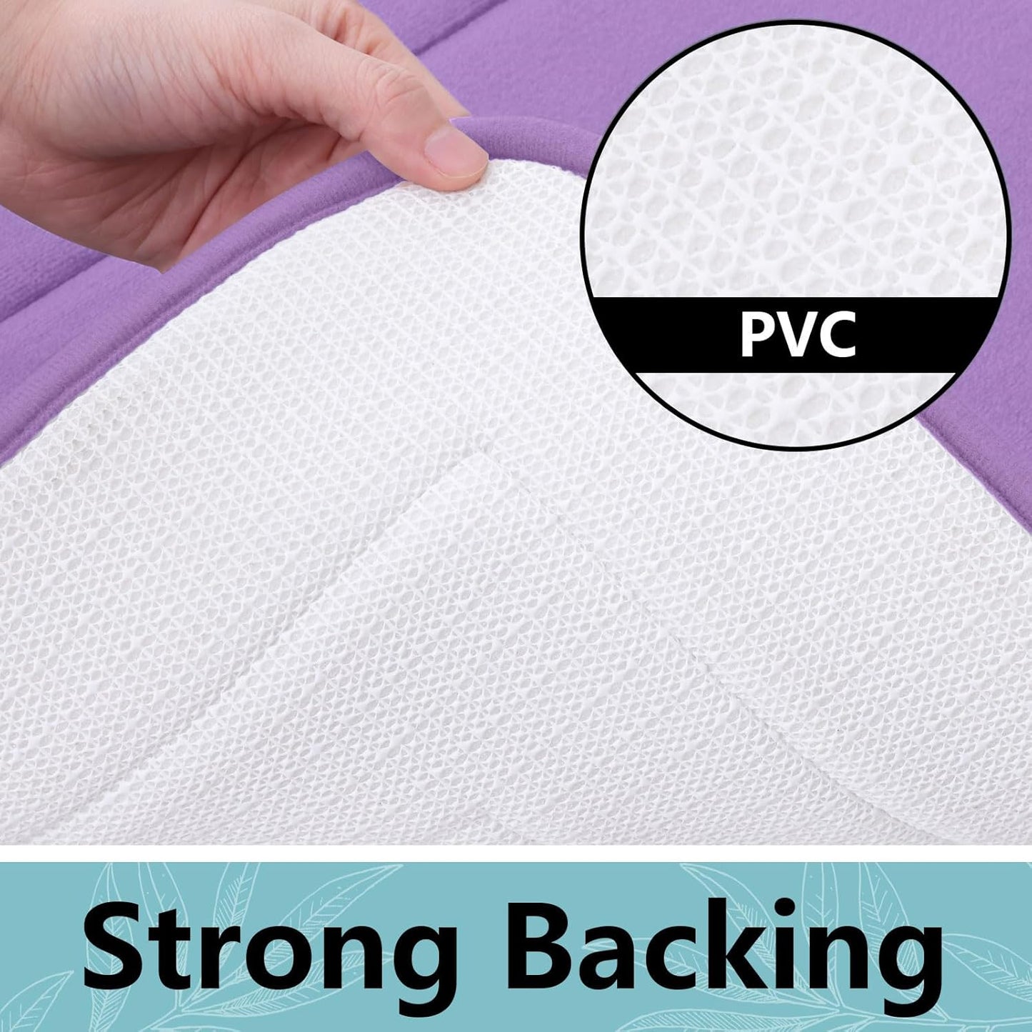 Arotive Memory Foam Bathroom Rug Mat 70x24, Ultra Soft and Absorbent Bath Mat, Machine Wash Dry, Comfortable Bath Rug Carpet for Bathroom Floor, Tub and Shower, Lavender