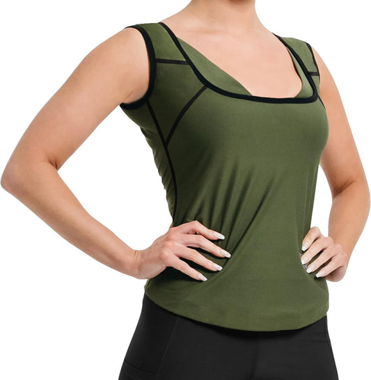 RDX Women’s Sauna Vest Heat Trapping Sweat Waist Trainer - Reach Oeko TEX 100 Certified Body Shaper