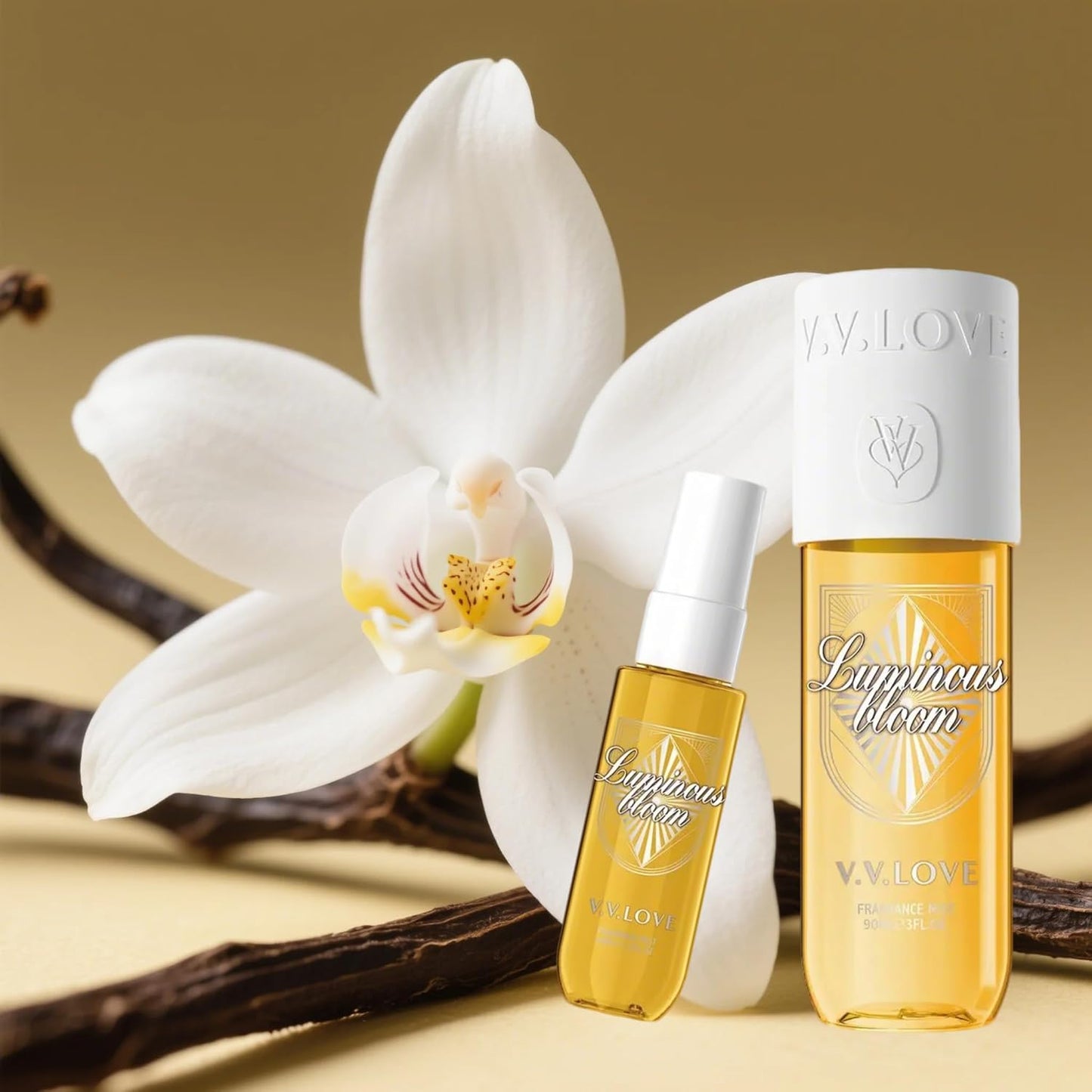 Hongsheng 2 PCS Women's Body Mist and Hair Fragrance Travel Set, 3 Fl Oz + 1.3 Fl Oz Spray, Sweet Scented Perfume Gift Set for Women (Pistachio, Almond)