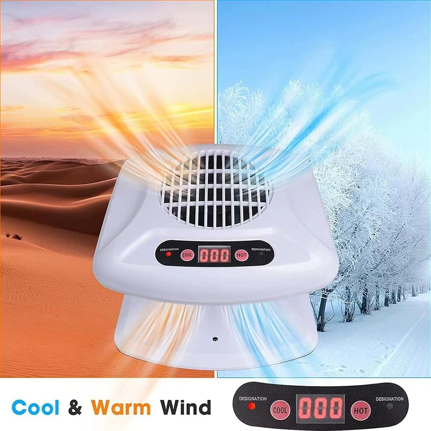 Nail Dryer for Regular Polish 300W 2 in 1 Nail Drying Fan with Auto Sensor Hot and Cold Air Professional Nail Dryer for Manicure Salon and Daily Home Use(White)