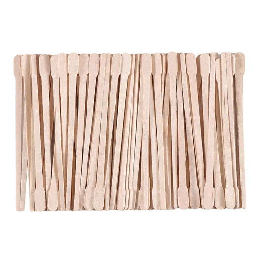 600pcs Small Wooden Waxing Sticks, Wax Spatulas Craft Applicator Sticks for Body Hair Removal, Eyebrow Lip Nose Brow Facial Smooth- Spa and Home Usage