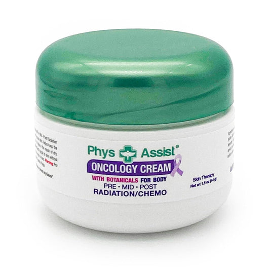 Oncology Cream 1.5 oz. Travel Size. Soothing, Calming and Hydrating to Stressed Skin Undergoing Chemo or Radiation. Made with Botanicals of Lavender, Calendula, Peppermint