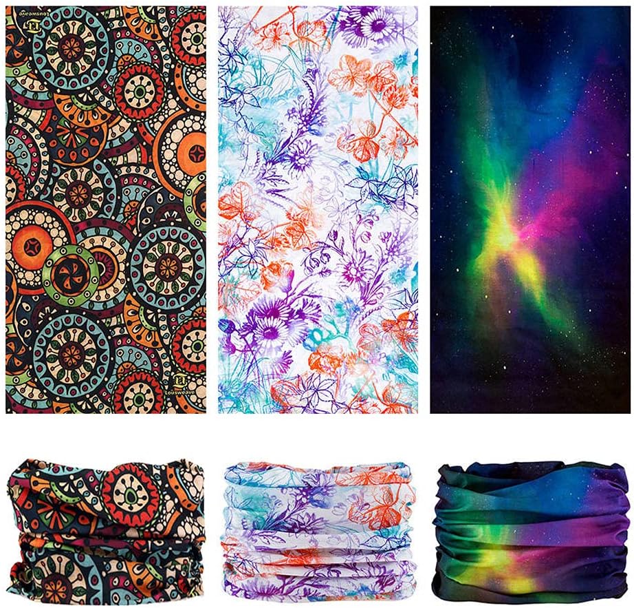 Headband Neck Gaiter Head Wrap Headwear Face Mask Magic Scarf Bandana for Men and Women