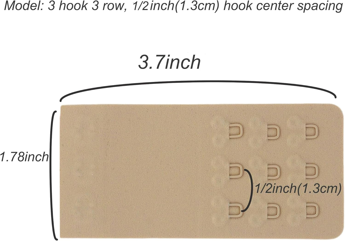 SAMGU Women's Soft Bra Extender 2 Hook / 3 Hooks / 4 Hooks Seamless Comfortable Bra Strap Extender Extension