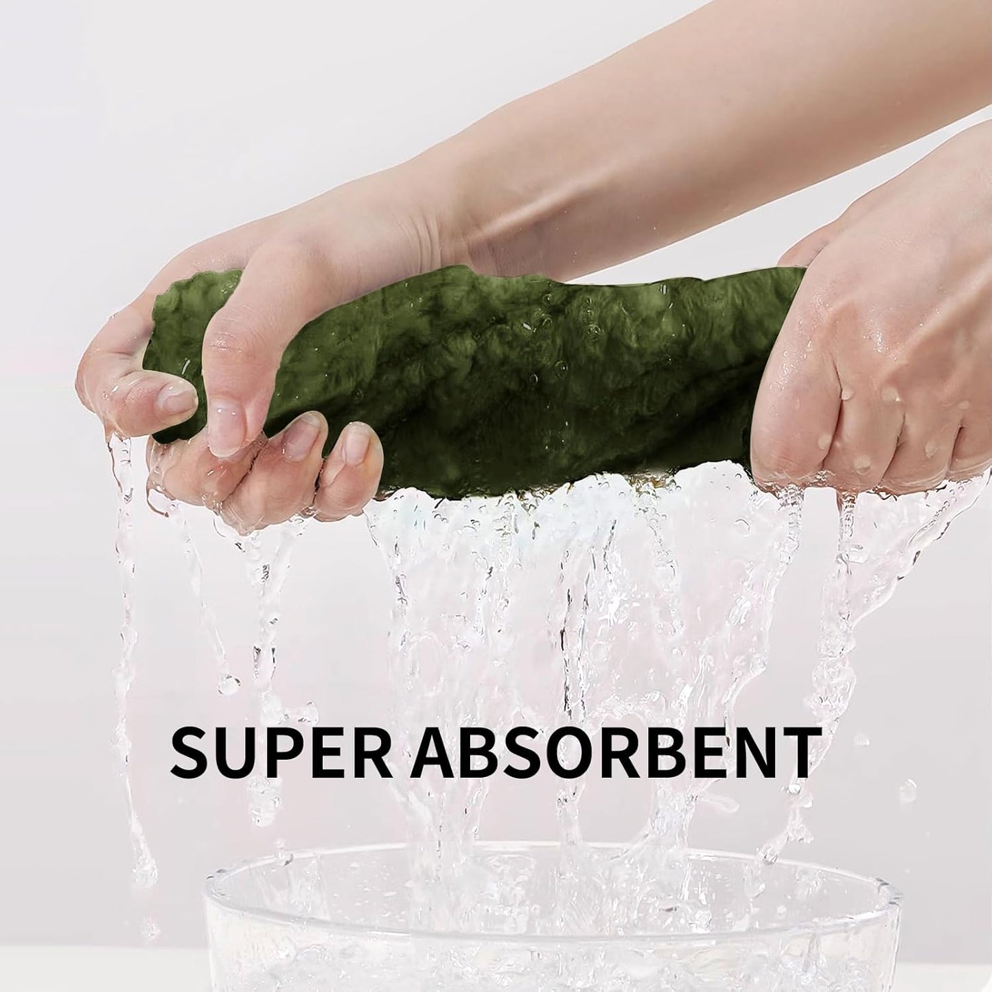 Oversized Bath Towels 40x80 Inches Extra Large Bath Sheets for Adults Super Soft Quick Dry Highly Absobent Microfiber Shower Towels for Bathroom（Olive Green, 6Piece