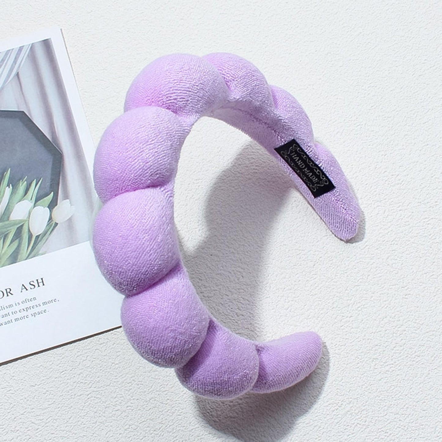 Spa Headbands for Washing Face Makeup Skin Care Headband Women Bubble Facial Beauty Headbands Puffy Shower Towel Band Hair Headband